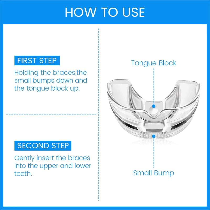 3-Stage Dental Orthodontic Retainer – Teeth Straightener & Anti-Snore Guard