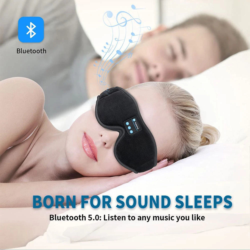 Bluetooth Sleep Headphones Mask – 3D Eye Mask with HD Speakers
