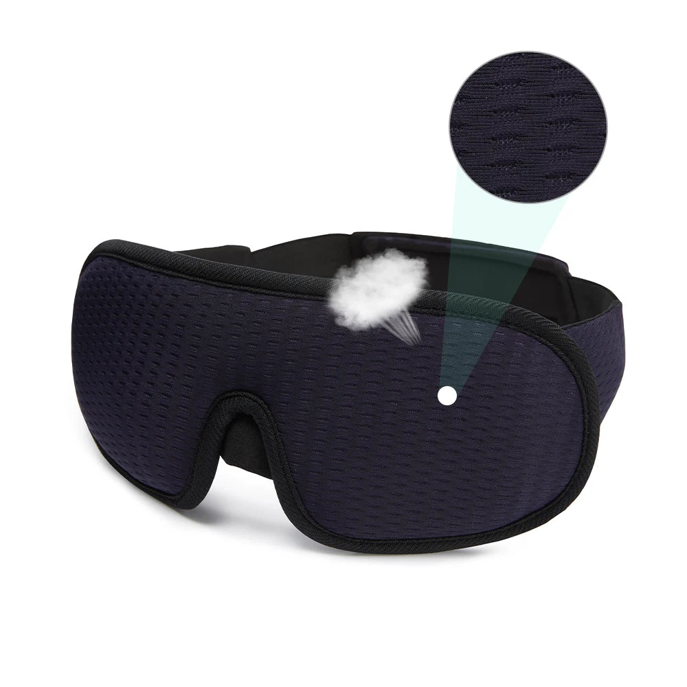 3D Padded Sleep Mask – Light-Blocking Eye Cover