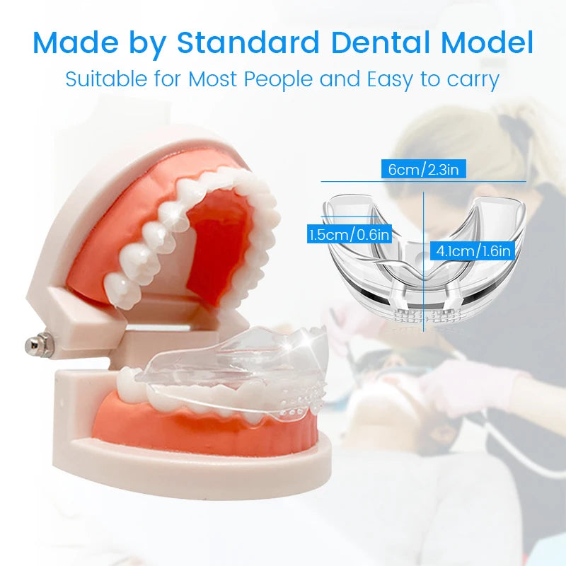 3-Stage Dental Orthodontic Retainer – Teeth Straightener & Anti-Snore Guard