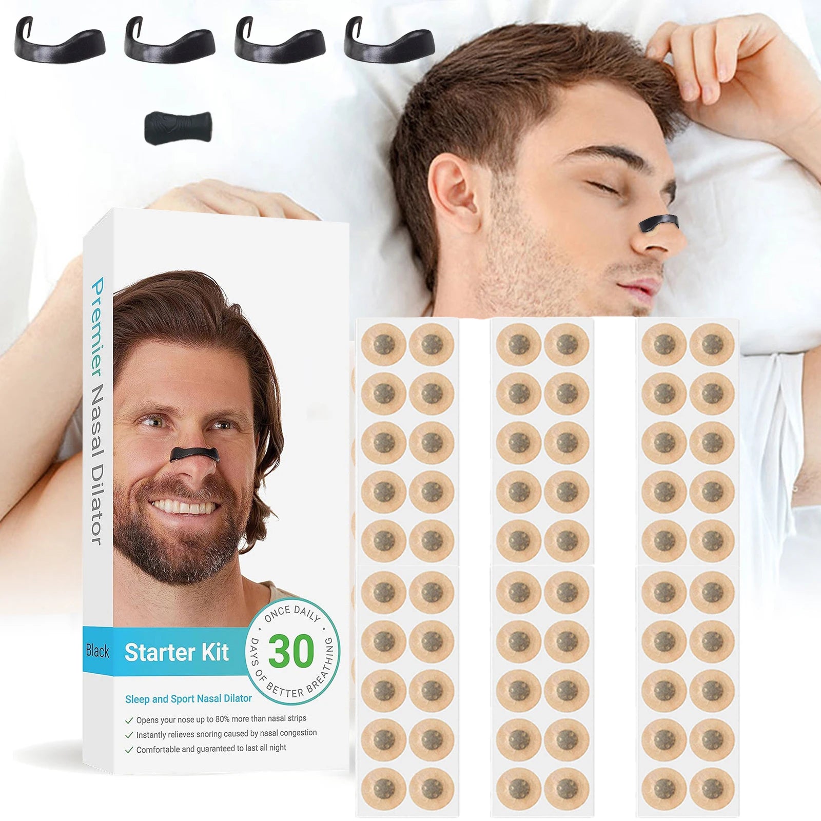 30-Day Nasal Breathing Dilator Kit – Anti-Snoring