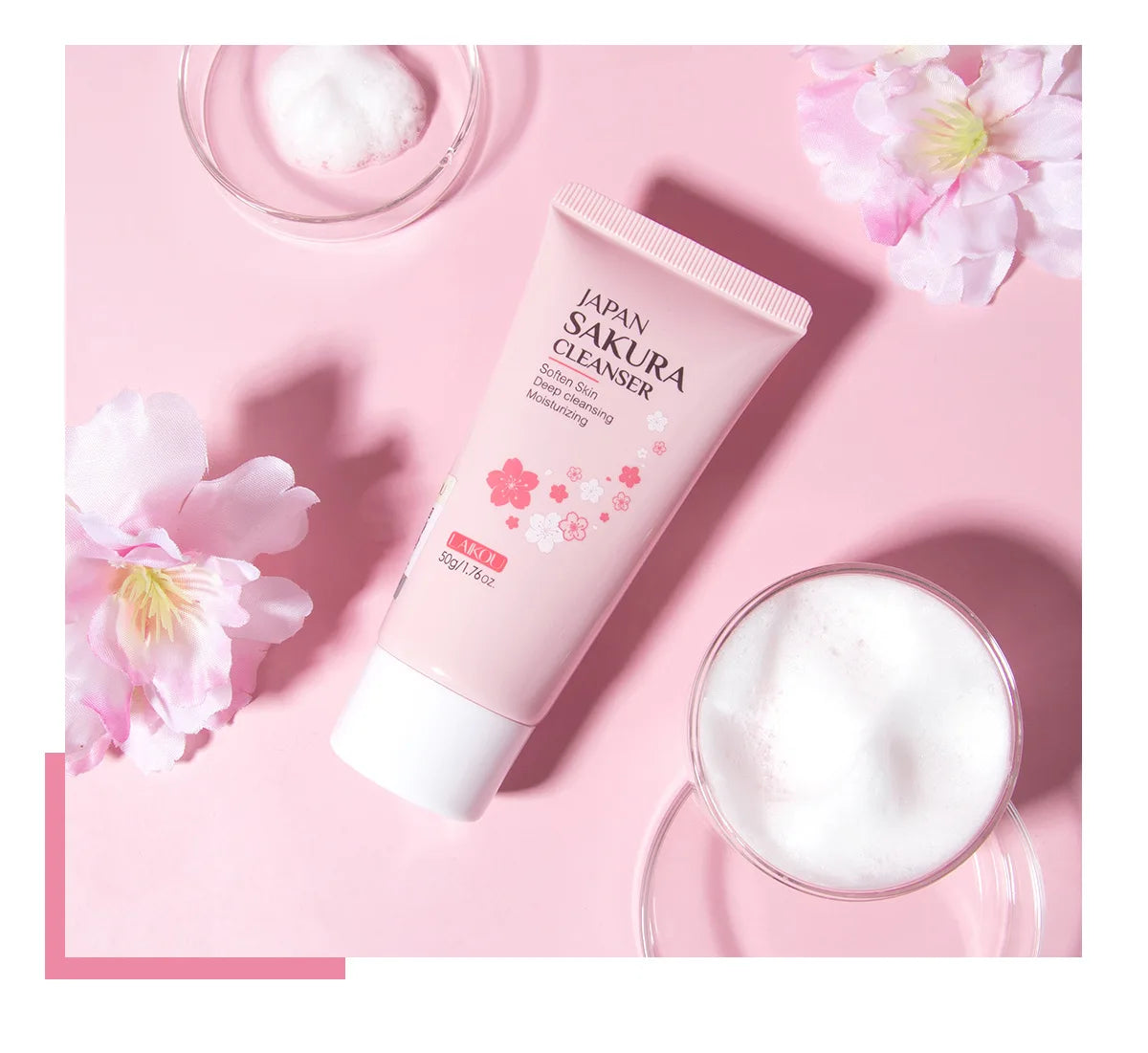 LAIKOU Sakura Gentle Face Cleanser 50g