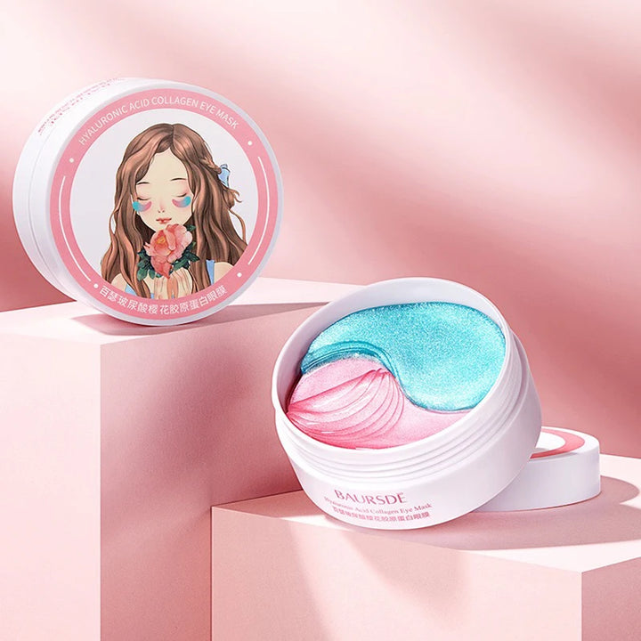 SADOER Sakura Collagen Eye Mask – 60pcs Dark Circle & Eye Bag Removal