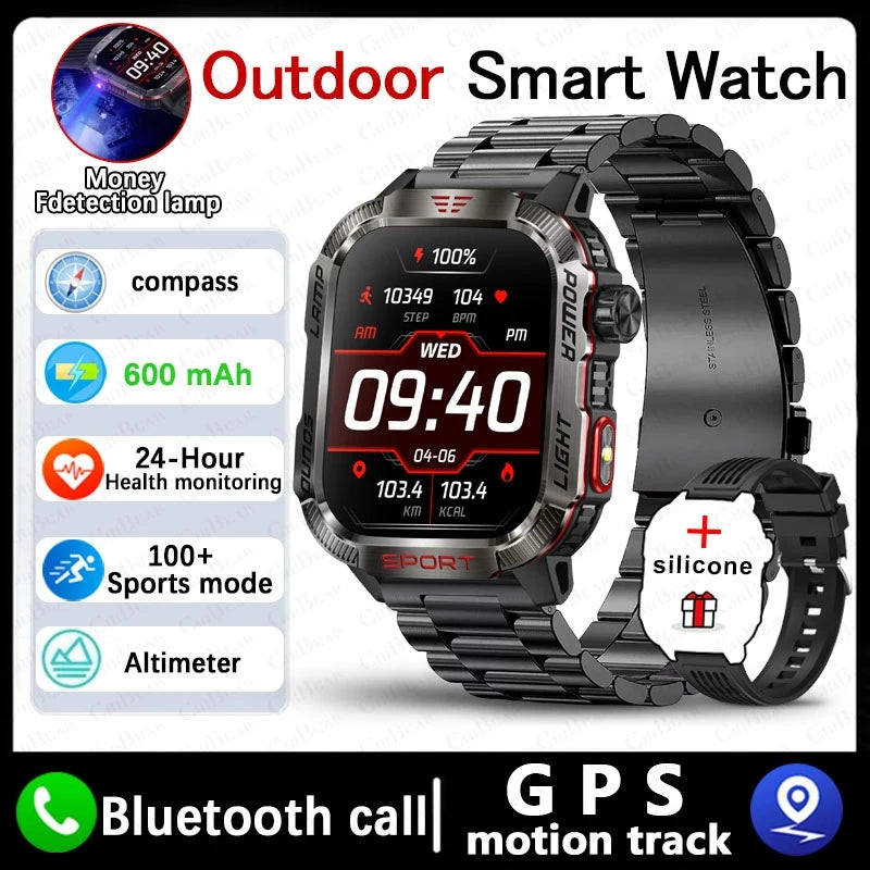 Military GPS Smart Watch – Outdoor Sports Tracker