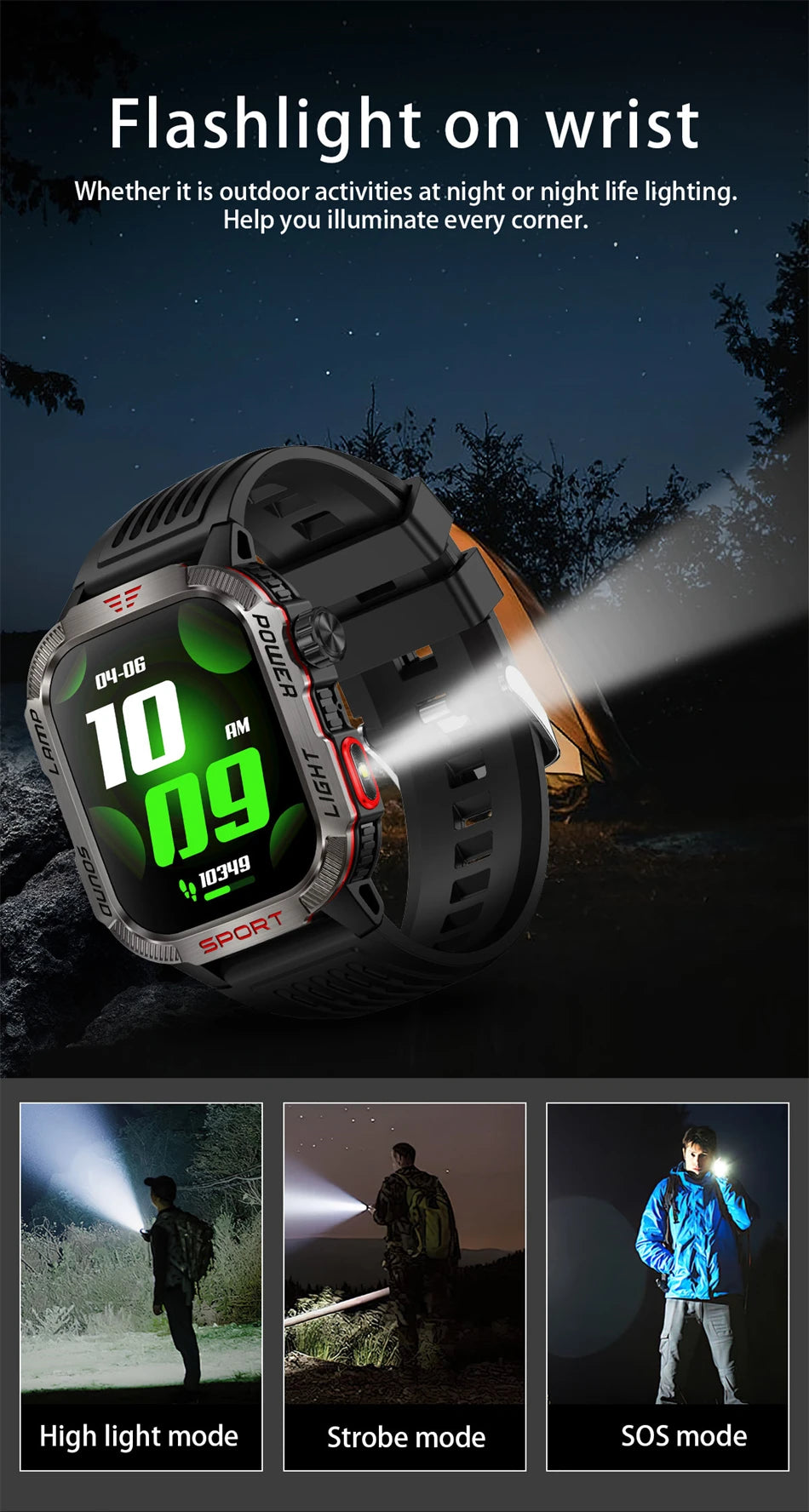 Military GPS Smart Watch – Outdoor Sports Tracker