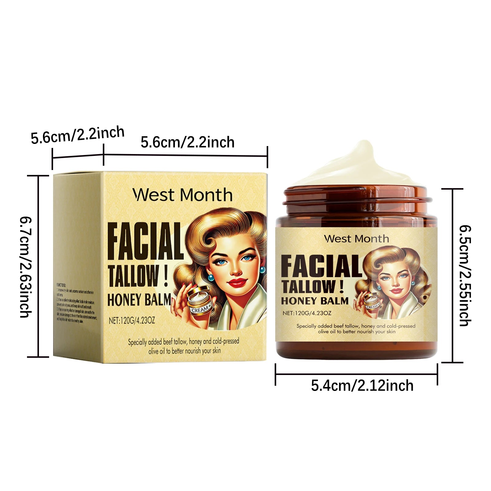 Beef Tallow Moisturizing Face Cream