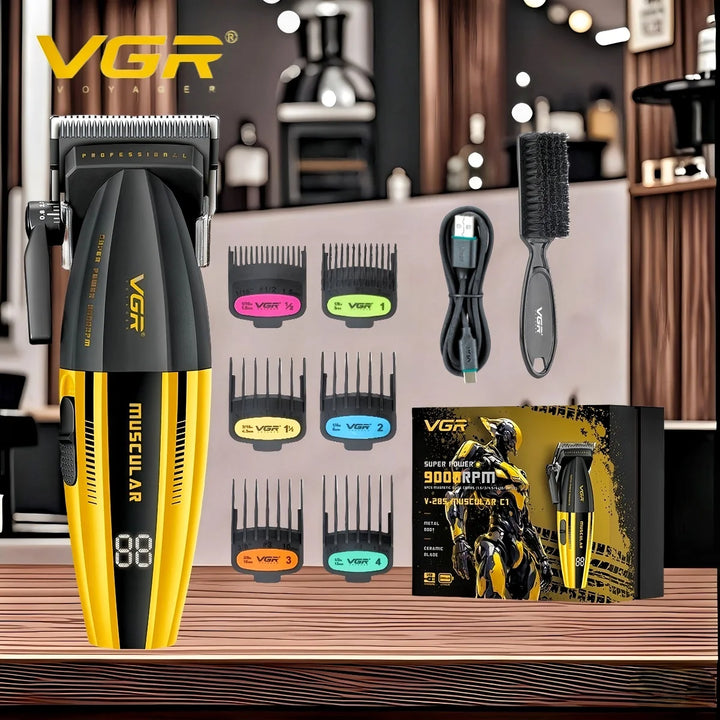 VGR V-285 Professional Hair Clipper – Cordless Barber Trimmer 9000 RPM