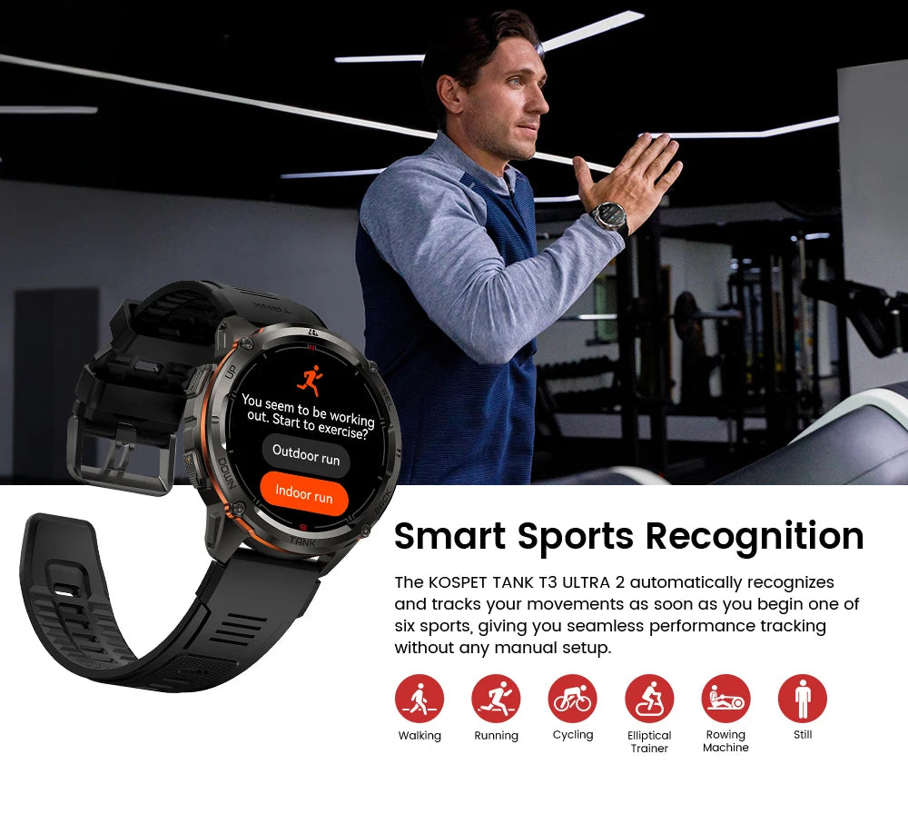 KOSPET TANK T3 Ultra 2 GPS Smart Watch