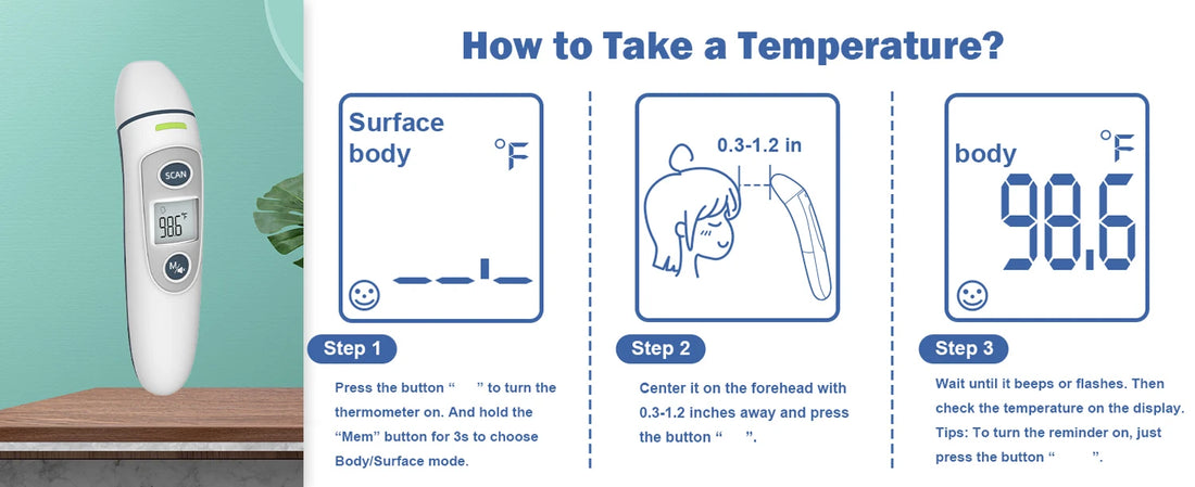 Kingclinic Digital Ear & Forehead Thermometer