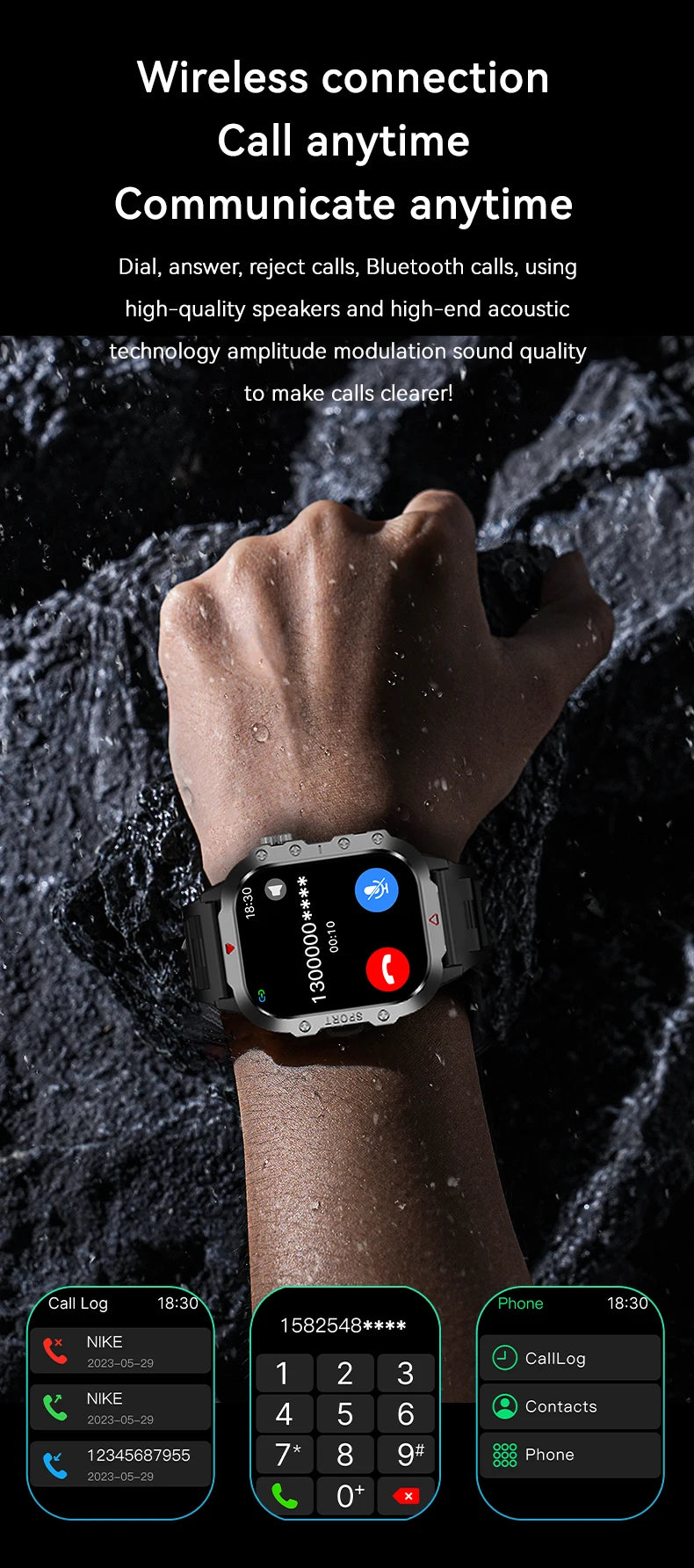 LAXASFIT 2.01" HD Smart Watch