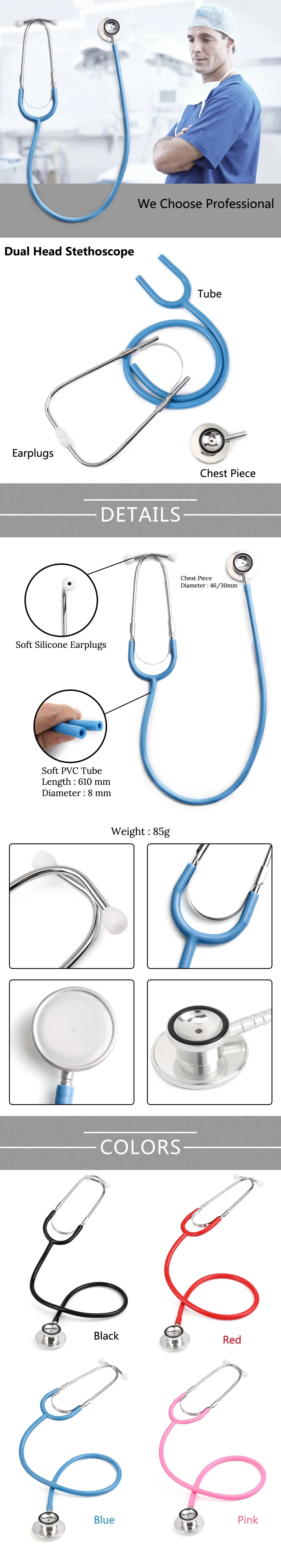 Dual Head Stethoscope – Professional Medical Equipment for Doctors & Students