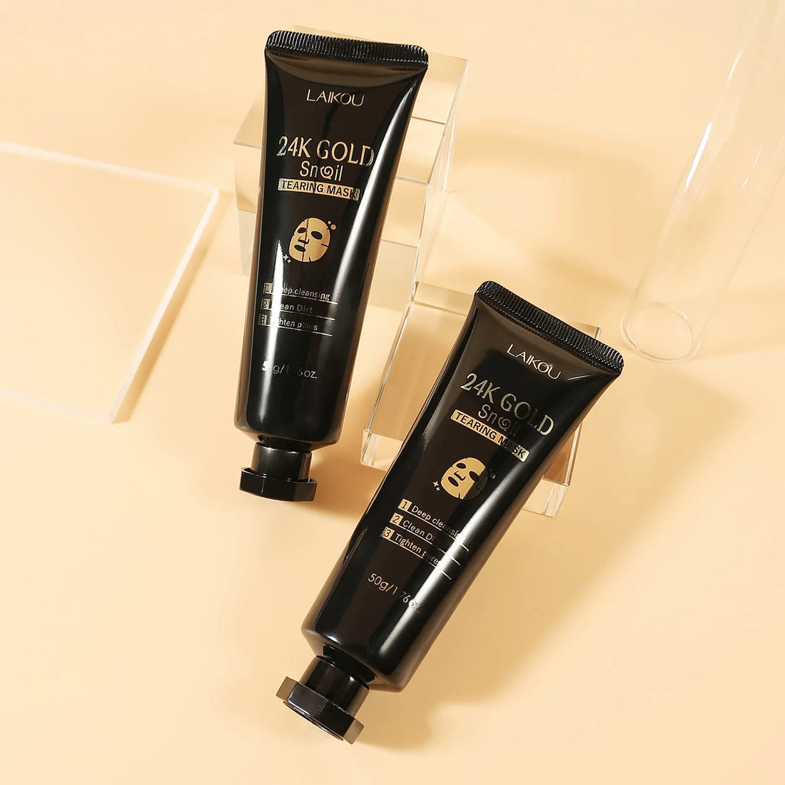 LAIKOU 24K Gold Sakura Peel-Off Face Mask – Anti-Wrinkle & Blackhead Removal