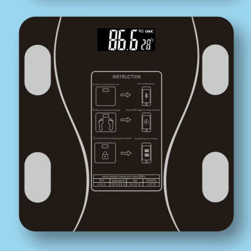 Bluetooth Body Fat Scale – High-Precision Smart Weight Scale with App