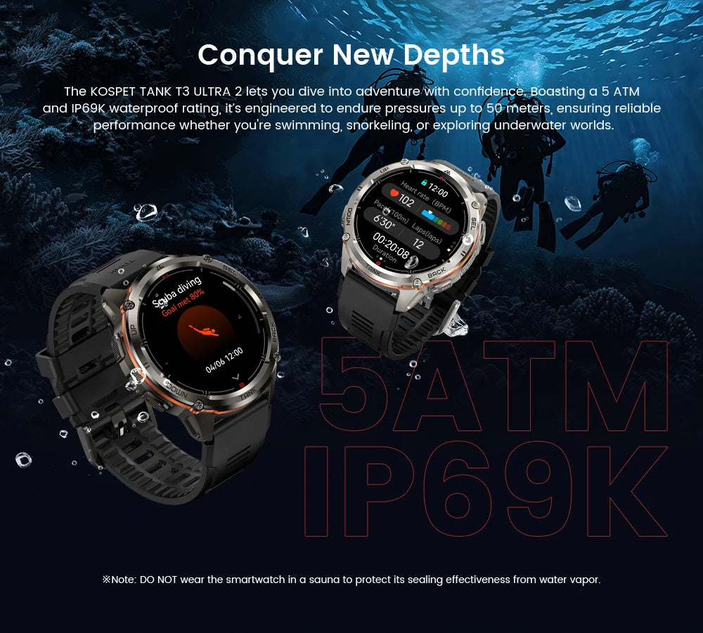 KOSPET TANK T3 Ultra 2 GPS Smart Watch