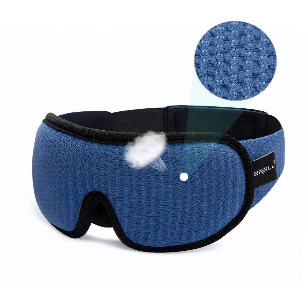 3D Padded Sleep Mask – Light-Blocking Eye Cover
