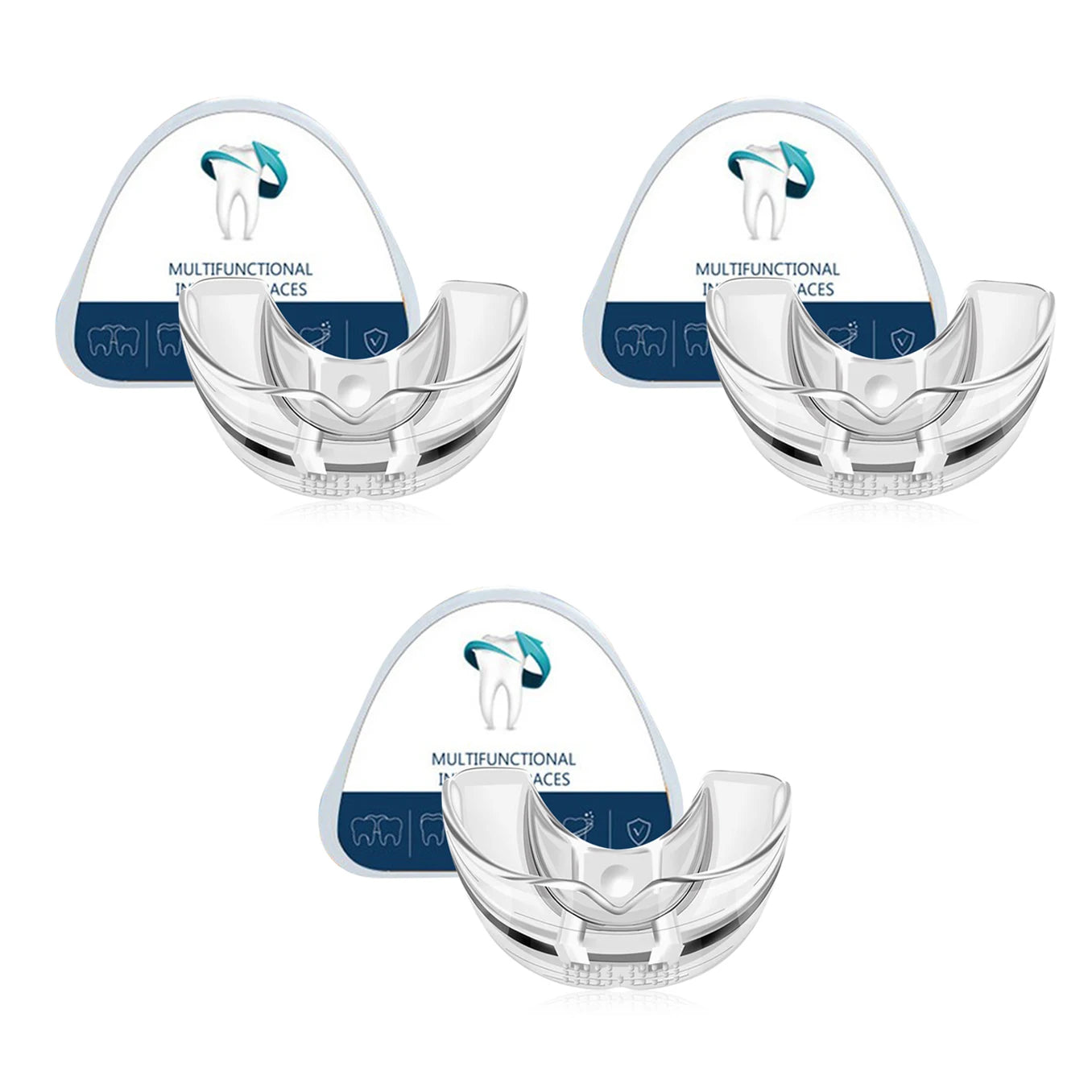 3-Stage Dental Orthodontic Retainer – Teeth Straightener & Anti-Snore Guard