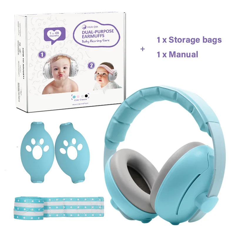 2-in-1 Baby Noise-Reduction Earmuffs