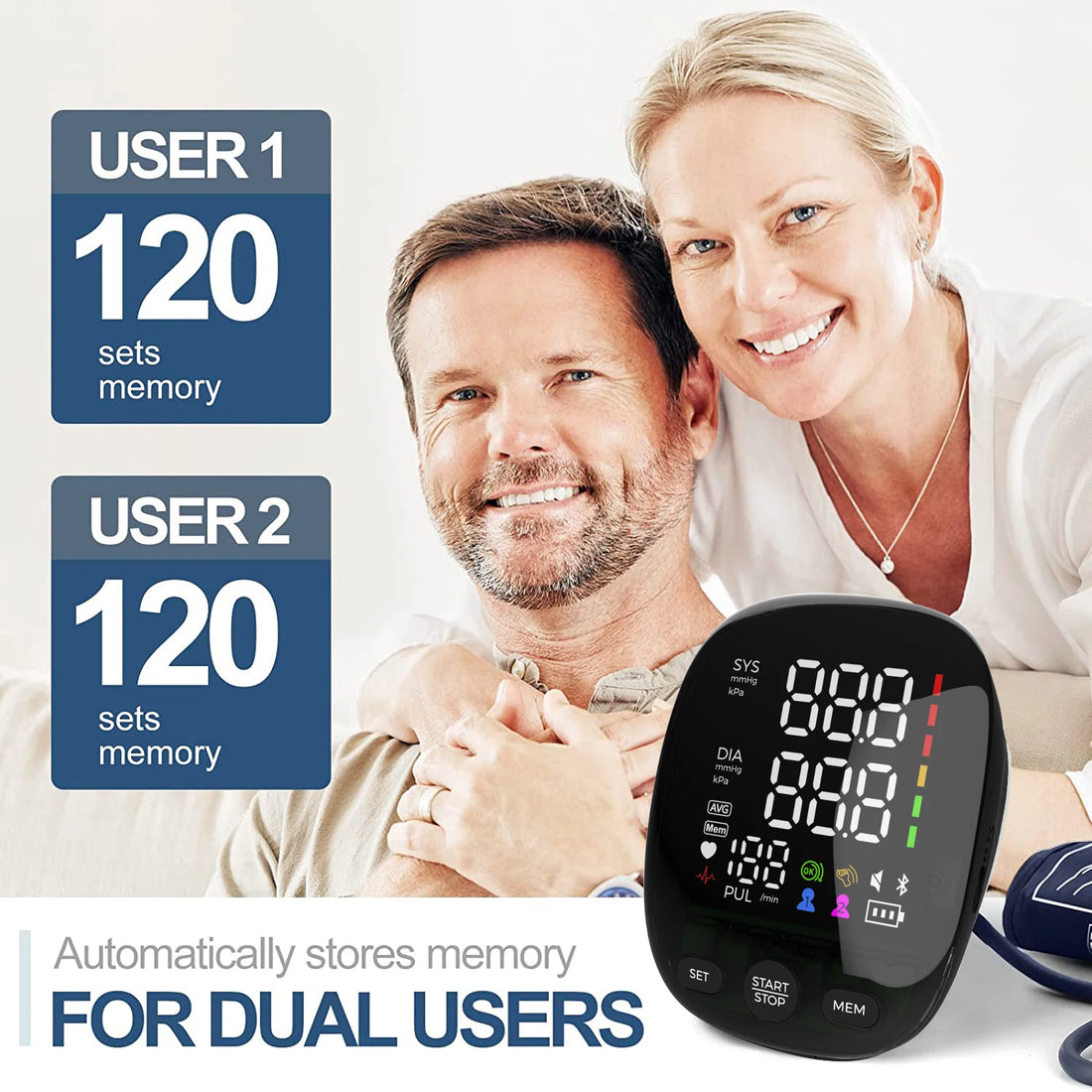 Kingclinic Portable Arm Digital Blood Pressure Monitor