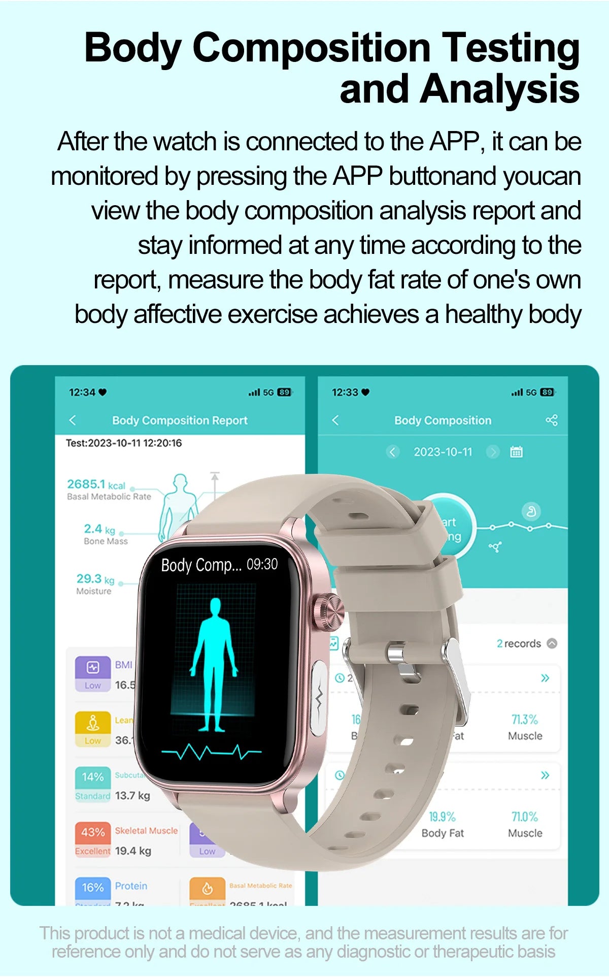 LIGE 2025 Smart Watch – ECG+PPG AI Health Diagnose Tracker for Men & Women
