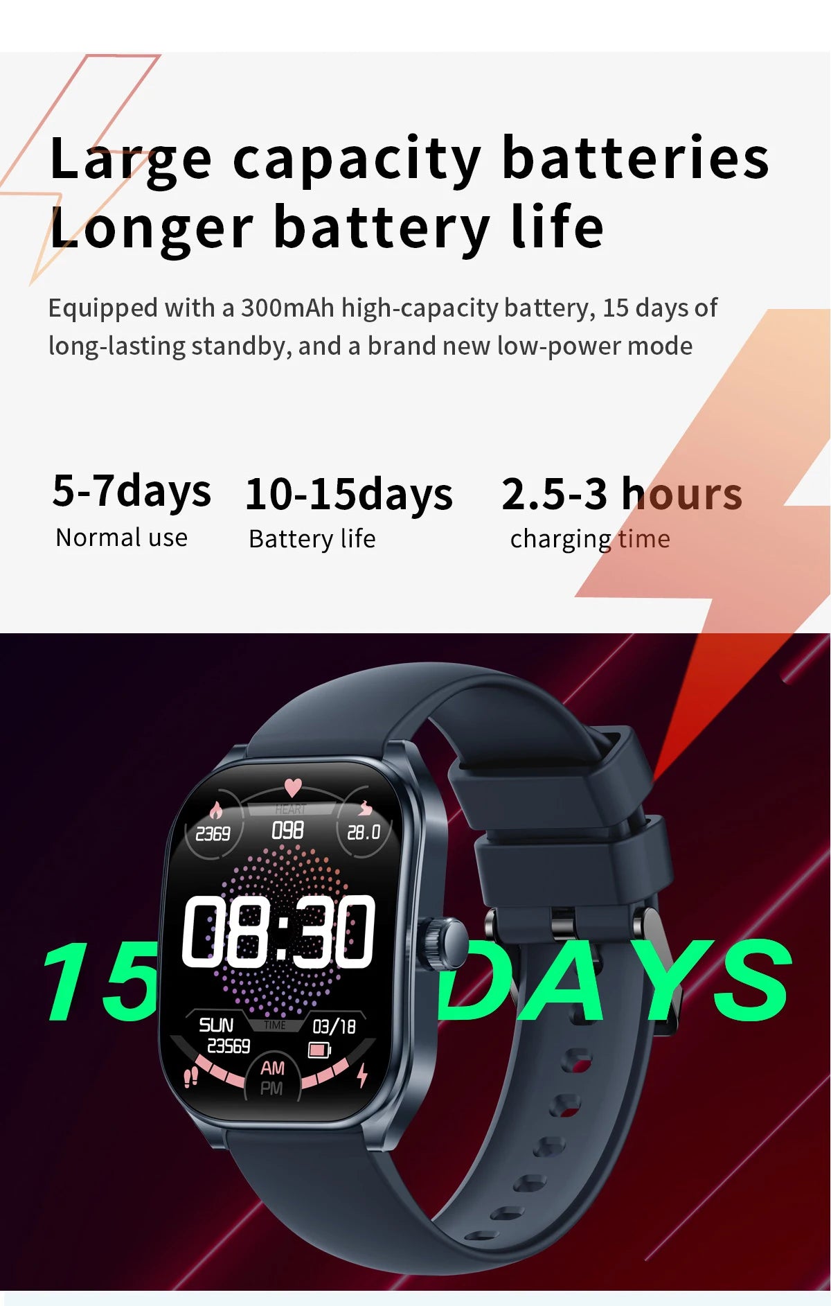 2.01" AMOLED Curved Screen Smart Watch