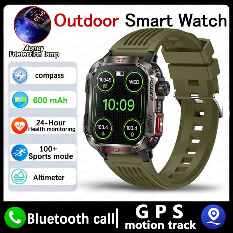 Military GPS Smart Watch – Outdoor Sports Tracker