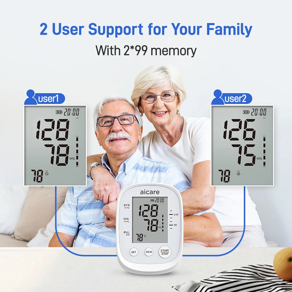 AICARE Automatic Upper Arm Blood Pressure Monitor