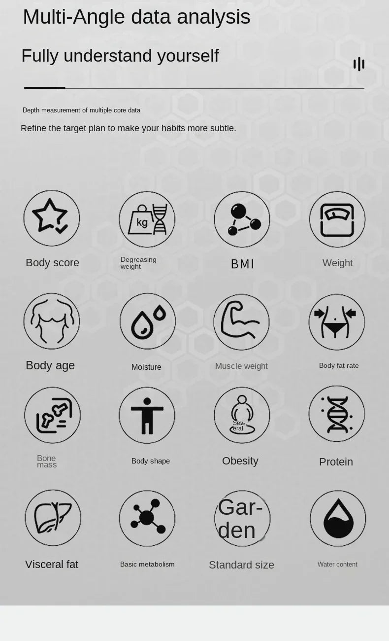 Bluetooth Body Fat Scale – High-Precision Smart Weight Scale with App