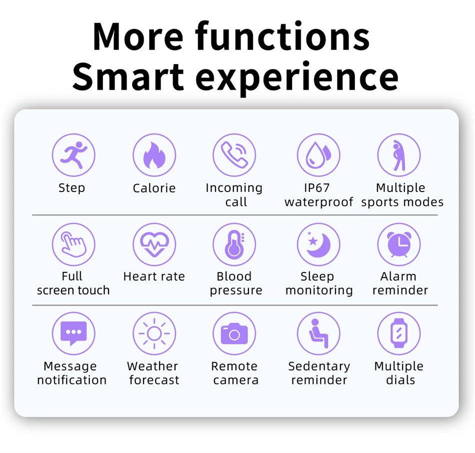 LIGE Full Touch Sport Smart Watch