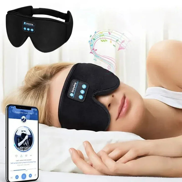Bluetooth Sleep Headphones Eye Mask – 3D HD Speakers