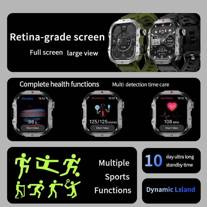 LAXASFIT 2.01" HD Smart Watch