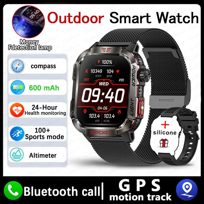 Military GPS Smart Watch – Outdoor Sports Tracker