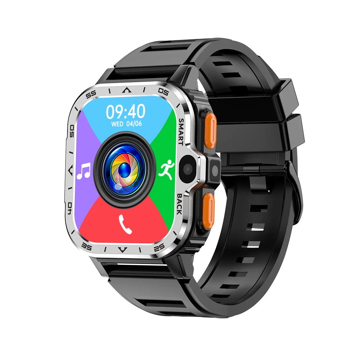 Roid Smart Watch – GPS, Dual Camera, 16+64G Storage, NFC, 4G SIM & WiFi
