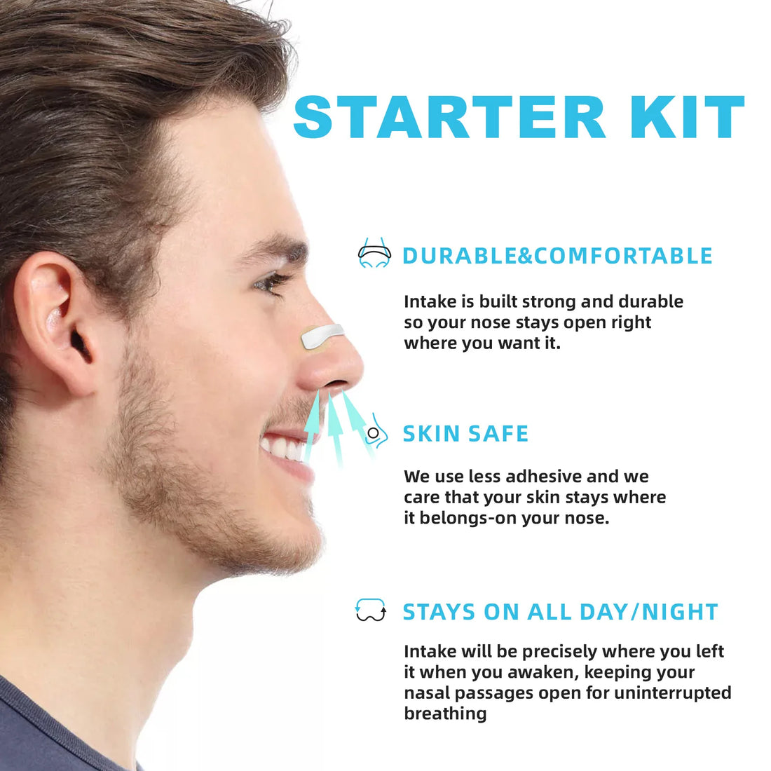 30-Day Nasal Breathing Dilator Kit – Anti-Snoring