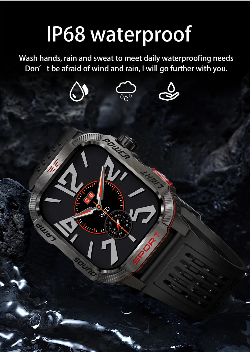 Military GPS Smart Watch – Outdoor Sports Tracker