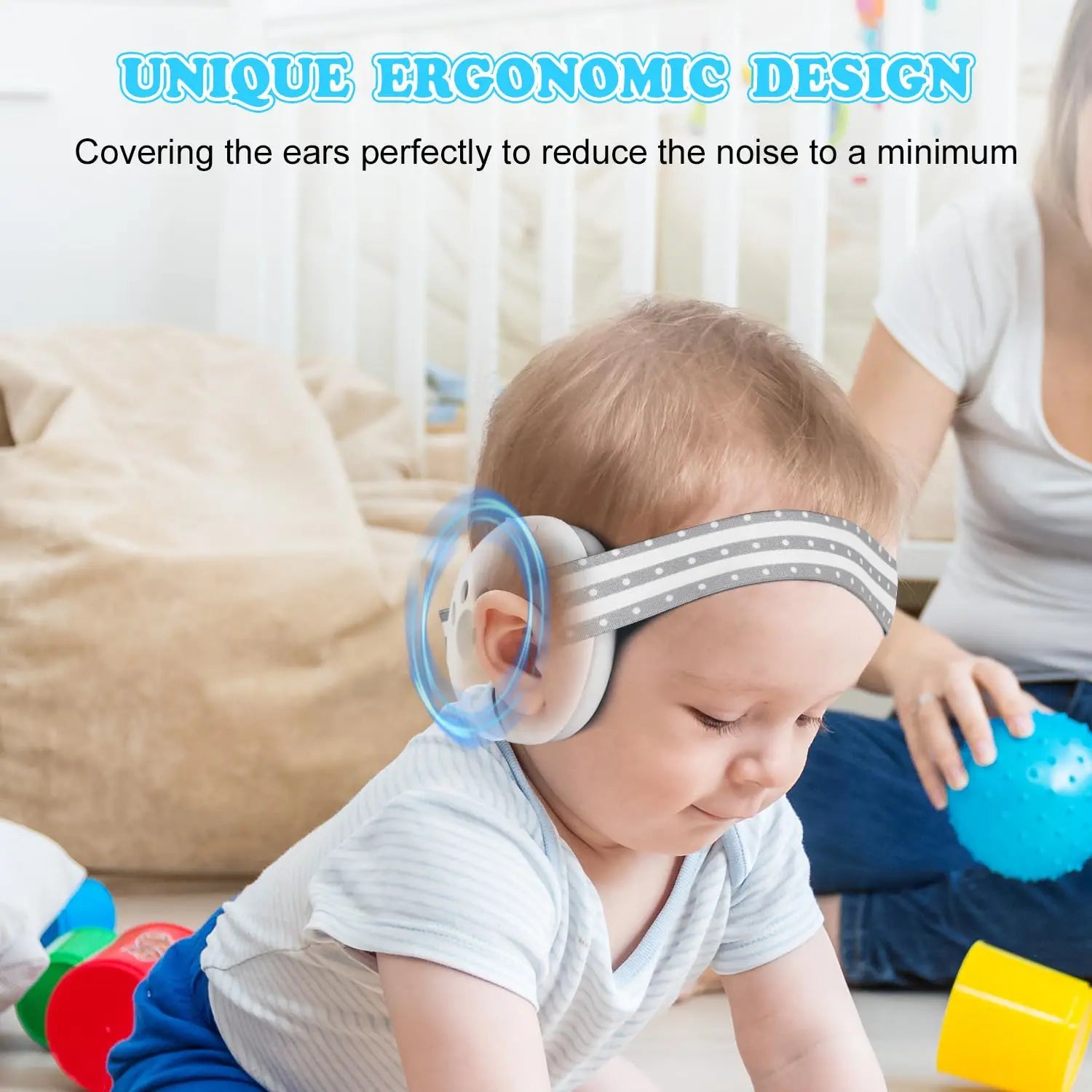 2-in-1 Baby Noise-Reduction Earmuffs