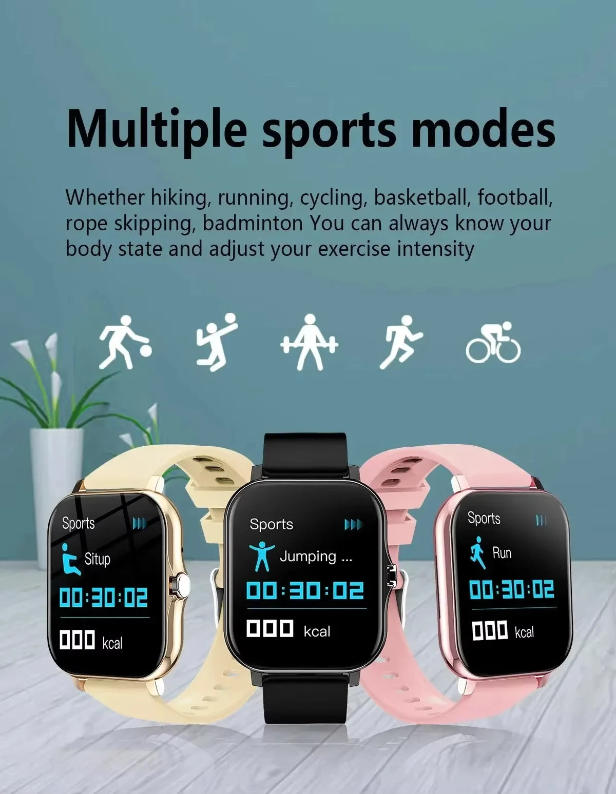 Xiaomi Smart Watch – Fitness & Heart Rate Monitor, Waterproof for Android
