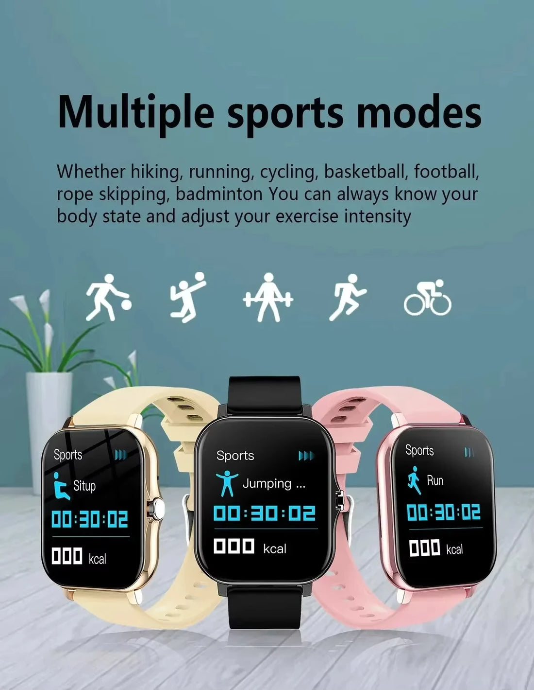 Xiaomi Smart Watch – Fitness & Heart Rate Monitor, Waterproof for Android