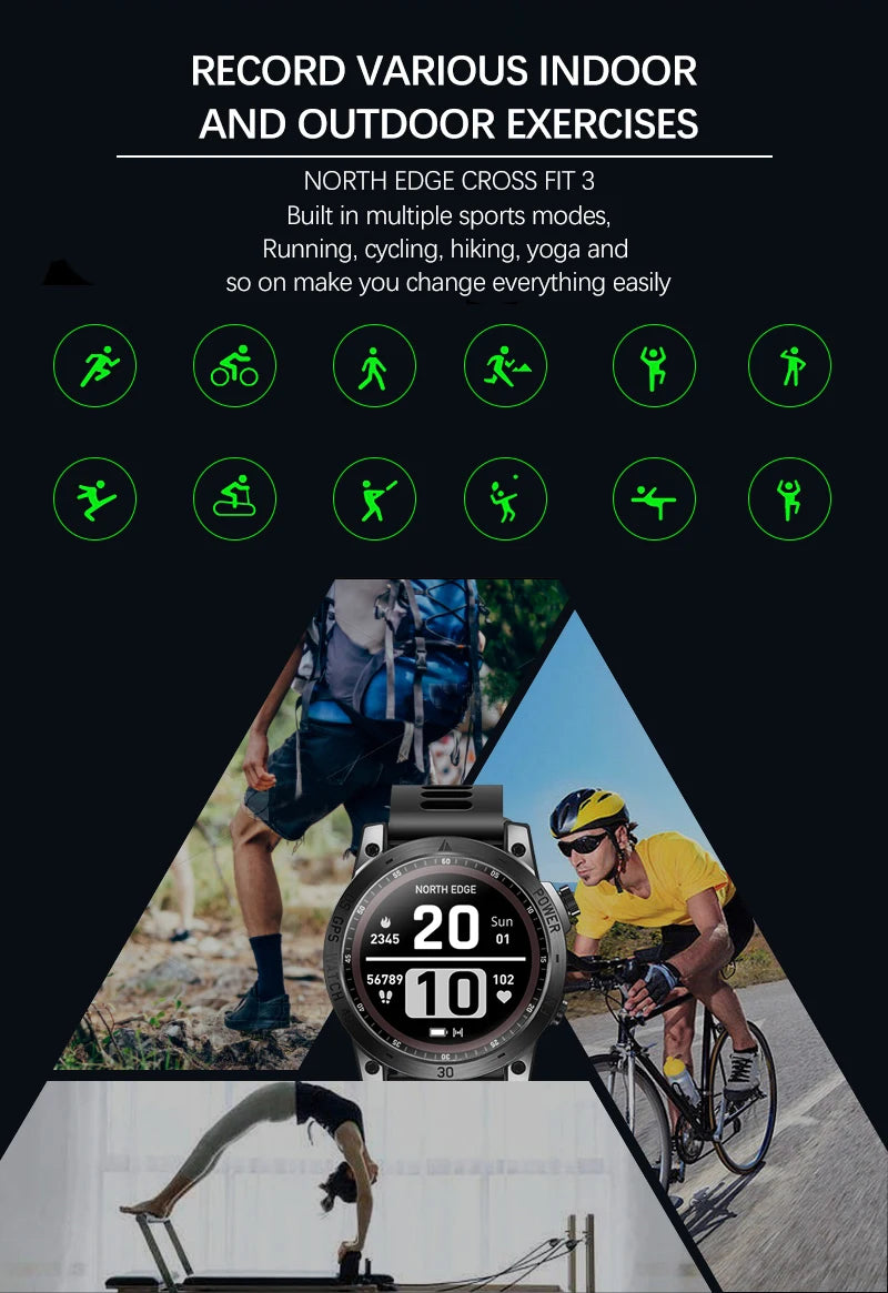NORTH EDGE 2025 GPS Sport Smart Watch