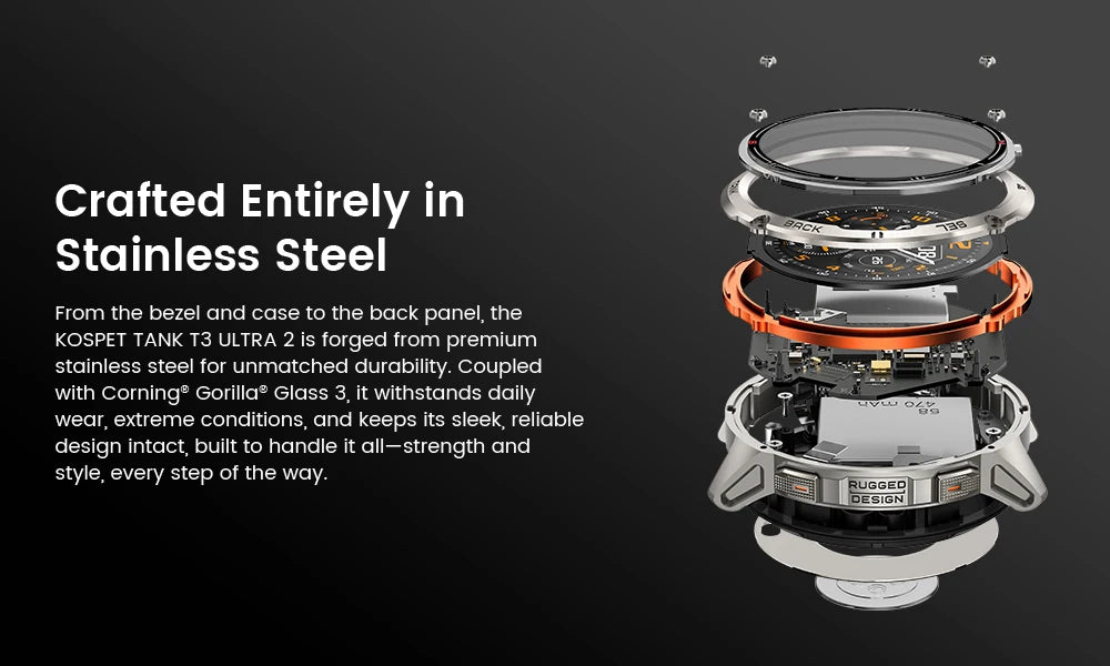 KOSPET TANK T3 Ultra 2 GPS Smart Watch