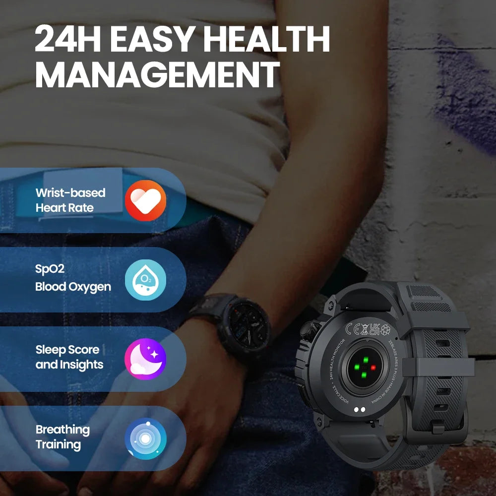Zeblaze Ares 3 Plus – HD AMOLED Smartwatch