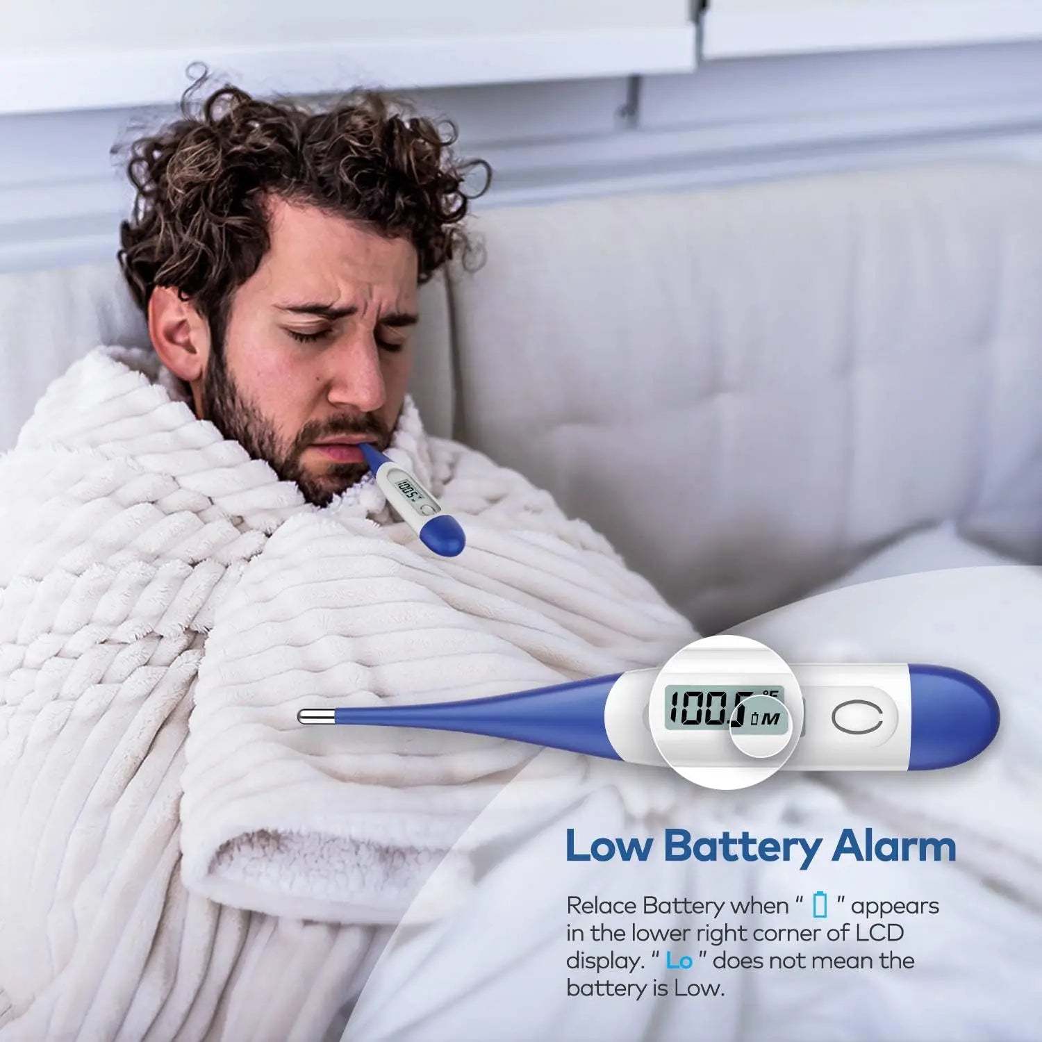 Digital Oral Thermometer – Fast 15-Second Reading