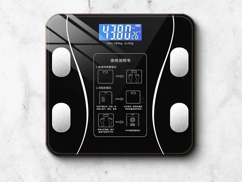 Bluetooth Body Fat Scale – High-Precision Smart Weight Scale with App