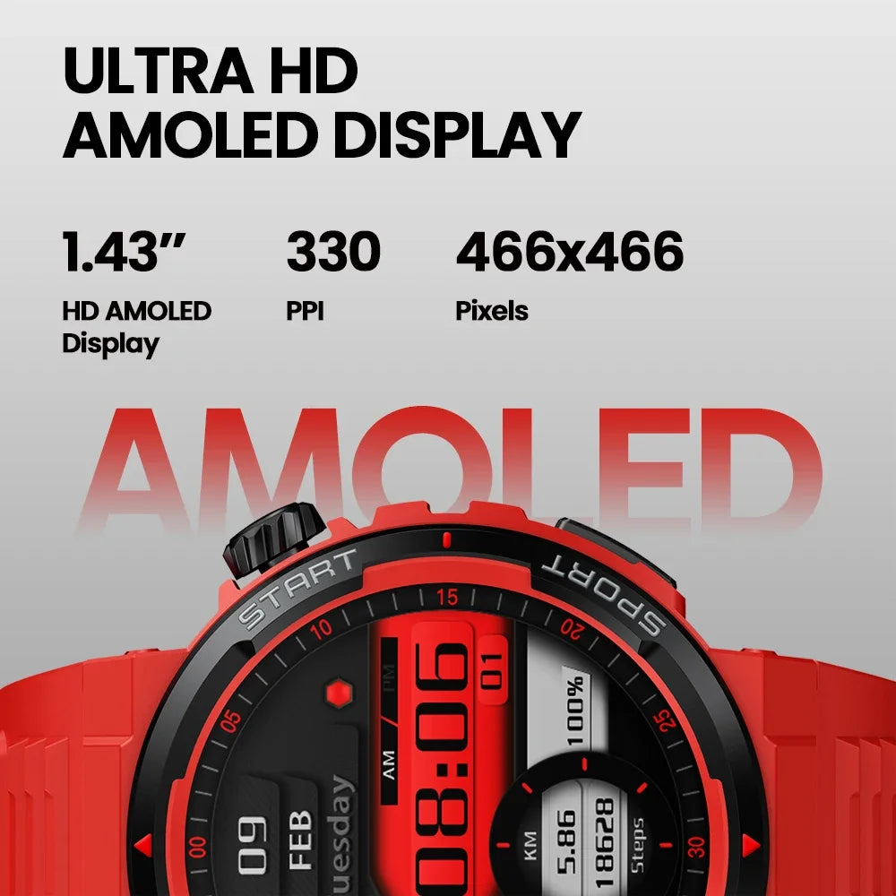 Zeblaze Ares 3 Plus – HD AMOLED Smartwatch