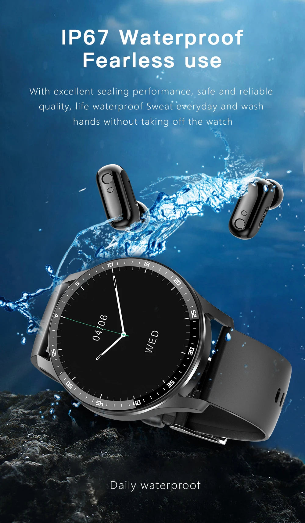 X7 2-in-1 Smart Watch with TWS Earbuds