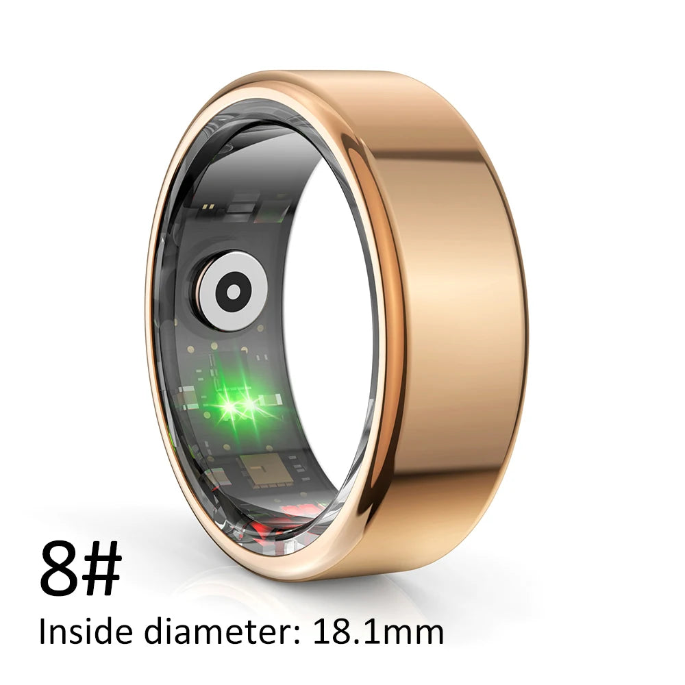 AMZMAX R02 Smart Ring – Fitness Tracker, Multi-Sport Modes, Waterproof
