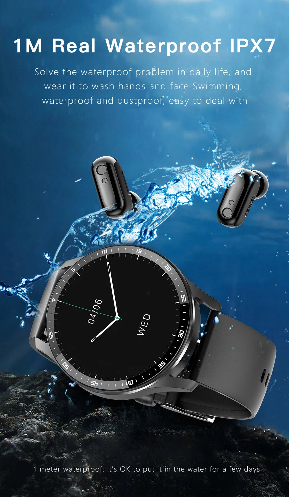 X7 2-in-1 Smart Watch with TWS Earbuds