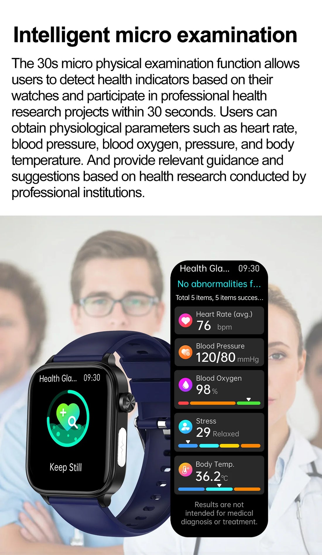 LIGE 2025 Smart Watch – ECG+PPG AI Health Diagnose Tracker for Men & Women