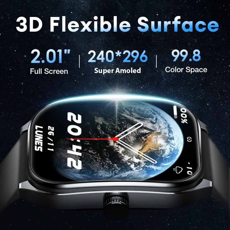 2.01" AMOLED Curved Screen Smart Watch
