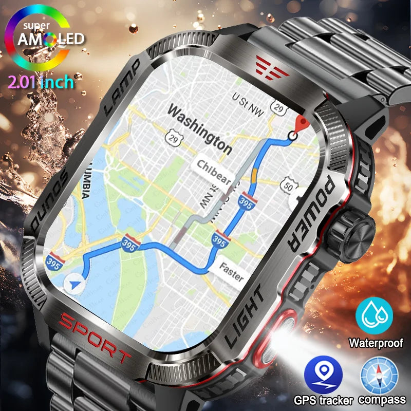 Military GPS Smart Watch – Outdoor Sports Tracker