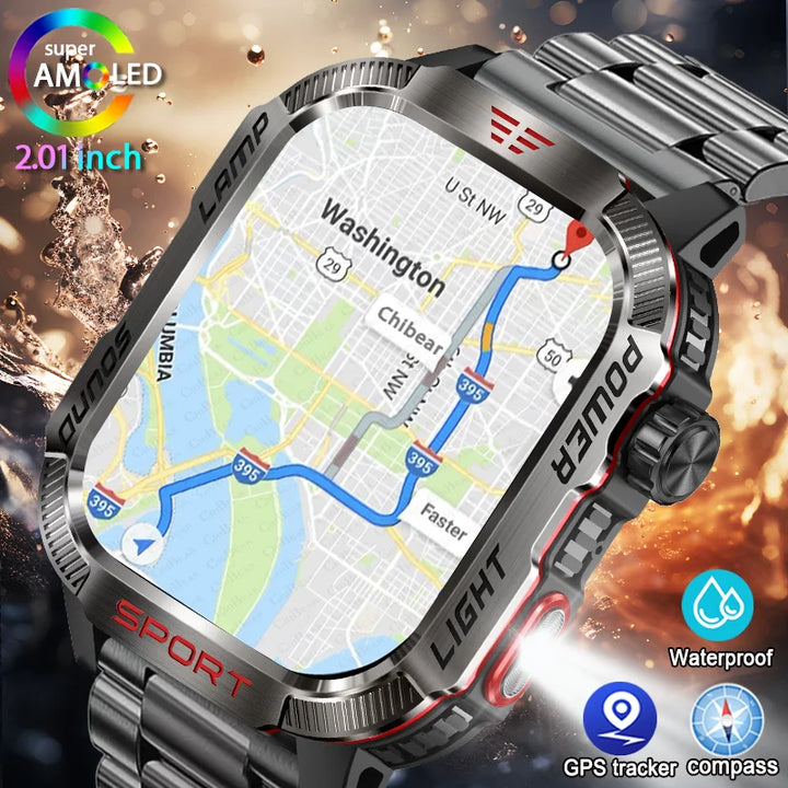 Military GPS Smart Watch – Outdoor Sports Tracker
